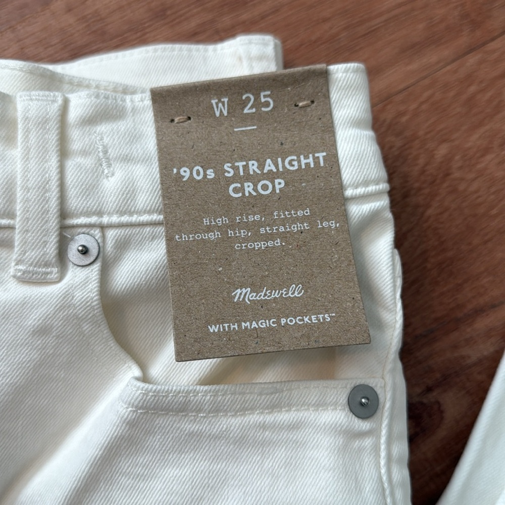 Madewell 90s Straight Crop Jeans - Picture 2 of 2
